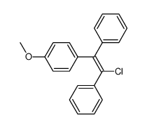 (E)-4-(2-chloro-1,2-diphenylvinyl)anisole结构式