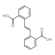 Benzoic acid, 2,2'-(1,2-ethenediyl)bis- (en) Structure