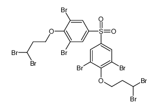 1,3-dibromo-5-[3,5-dibromo-4-(3,3-dibromopropoxy)phenyl]sulfonyl-2-(3,3-dibromopropoxy)benzene Structure