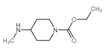 4-(甲氨基)哌啶-1-甲酸乙酯结构式