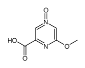 6-methoxy-2-pyrazinecarboxylic acid 4-oxide Structure