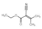 2-Butenoic acid,2-cyano-3-methyl-, ethyl ester Structure