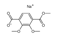 sodium methyl 2,3-dimethoxyterephthalate Structure
