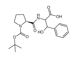Boc-Pro-(β-OH)Phe-OH Structure