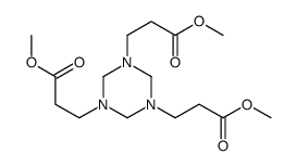 methyl 3-[3,5-bis(3-methoxy-3-oxopropyl)-1,3,5-triazinan-1-yl]propanoate Structure