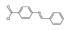 4-(benzylideneamino)benzoyl chloride Structure