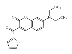 7-二乙基氨基-3-噻吩甲酰基香豆素结构式