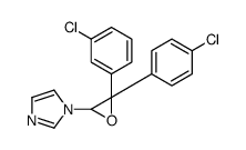 1-[3-(3-chlorophenyl)-3-(4-chlorophenyl)oxiran-2-yl]imidazole Structure