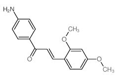 (2E)-1-(4-aminophenyl)-3-(2,4-dimethoxyphenyl)prop-2-en-1-one Structure