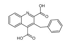 3-benzyl-quinoline-2,4-dicarboxylic acid Structure