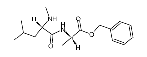 N-methyl-L-leucyl-L-alanine benzyl ester Structure