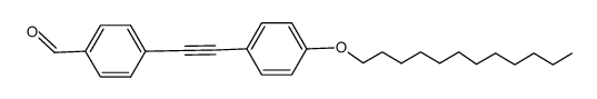 4-((4-(dodecyloxy)phenyl)ethynyl)benzaldehyde结构式