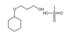 3-cyclohexyloxypropan-1-ol,methanesulfonic acid Structure