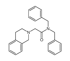 N,N-dibenzyl-2-(3,4-dihydro-1H-isoquinolin-2-yl)acetamide Structure