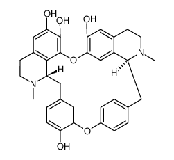 Tetrakis-(O-demethyl)-tetrandrin结构式