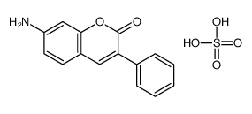 (2-oxo-3-phenyl-2H-benzopyran-7-yl)ammonium hydrogen sulphate结构式