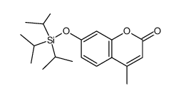 7-triisopropylsilyloxy-4-methylcoumarin Structure