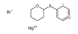 magnesium,2-phenylsulfanyloxane,bromide Structure
