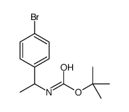 1-(4-溴苯基)乙基氨基甲酸叔丁酯结构式