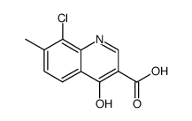 8-chloro-4-hydroxy-7-methyl-quinoline-3-carboxylic acid结构式