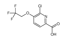 6-氯-5-(2,2,2-三氟乙氧基)吡啶-2-甲酸结构式