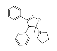 3,4-diphenyl-5-methyl-5-pyrrolidinyl isoxazoline结构式