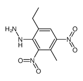 (6-ethyl-3-methyl-2,4-dinitro-phenyl)-hydrazine结构式
