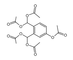 4-acetoxy-1,2-bis-diacetoxymethyl-benzene结构式