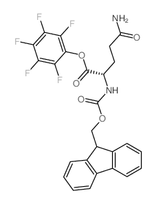 FMOC-L-谷氨酰胺五氟苯基酯结构式