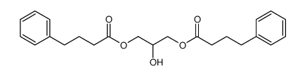 4-phenyl-butyric acid 2-hydroxy-3-(4-phenyl-butyryloxy)-propyl ester结构式