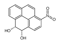 cis-4,5-Dihydro-4,5-dihydroxy-1-nitropyrene Structure