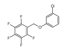 1-[(3-chlorophenoxy)methyl]-2,3,4,5,6-pentafluorobenzene结构式