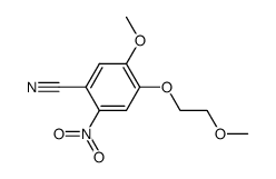 5-methoxy-4-(2-methoxyethoxy)-2-nitrobenzonitrile Structure