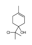1-(2-chloropropan-2-yl)-4-methylcyclohex-3-en-1-ol Structure