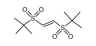 trans-1,2-bis-(2-methyl-propane-2-sulfonyl)-ethene结构式