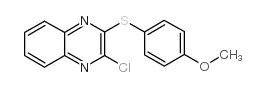 2-CHLORO-3-[(4-METHOXYPHENYL)THIO]QUINOXALINE Structure