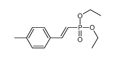 1-(2-diethoxyphosphorylethenyl)-4-methylbenzene Structure