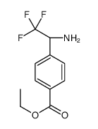 4-((S)-1-氨基-2,2,2-三氟-乙基)-苯甲酸乙酯结构式