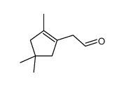 2-(2,4,4-trimethylcyclopenten-1-yl)acetaldehyde结构式