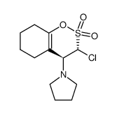 (3R,4S)-3-chloro-4-(pyrrolidin-1-yl)-3,4,5,6,7,8-hexahydrobenzo[e][1,2]oxathiine 2,2-dioxide Structure