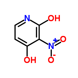 2,4-二羟基-3-硝基吡啶结构式