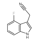 4-氟吲哚-3-乙腈结构式