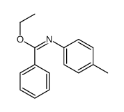 ethyl N-(4-methylphenyl)benzenecarboximidate结构式