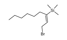 {1-[2-Bromo-eth-(E)-ylidene]-heptyl}-trimethyl-silane结构式