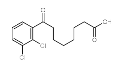 8-(2,3-dichlorophenyl)-8-oxooctanoic acid structure