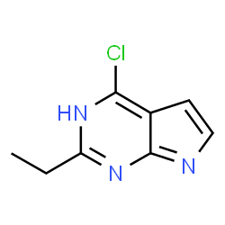 4-氯-2-乙基-7H-吡咯并[2,3-d]嘧啶结构式