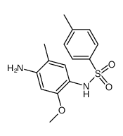 N-(4-氨基-2-甲氧基-5-甲基苯基)-4-甲基苯磺酰胺结构式