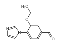 Benzaldehyde, 3-ethoxy-4-(1H-imidazol-1-yl) Structure