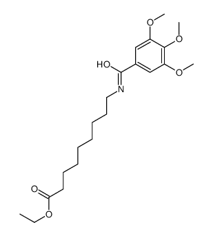 ethyl 9-[(3,4,5-trimethoxybenzoyl)amino]nonanoate结构式