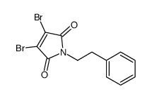 3,4-dibromo-1-(2-phenylethyl)pyrrole-2,5-dione Structure